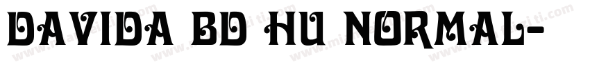 Davida Bd HU Normal字体转换